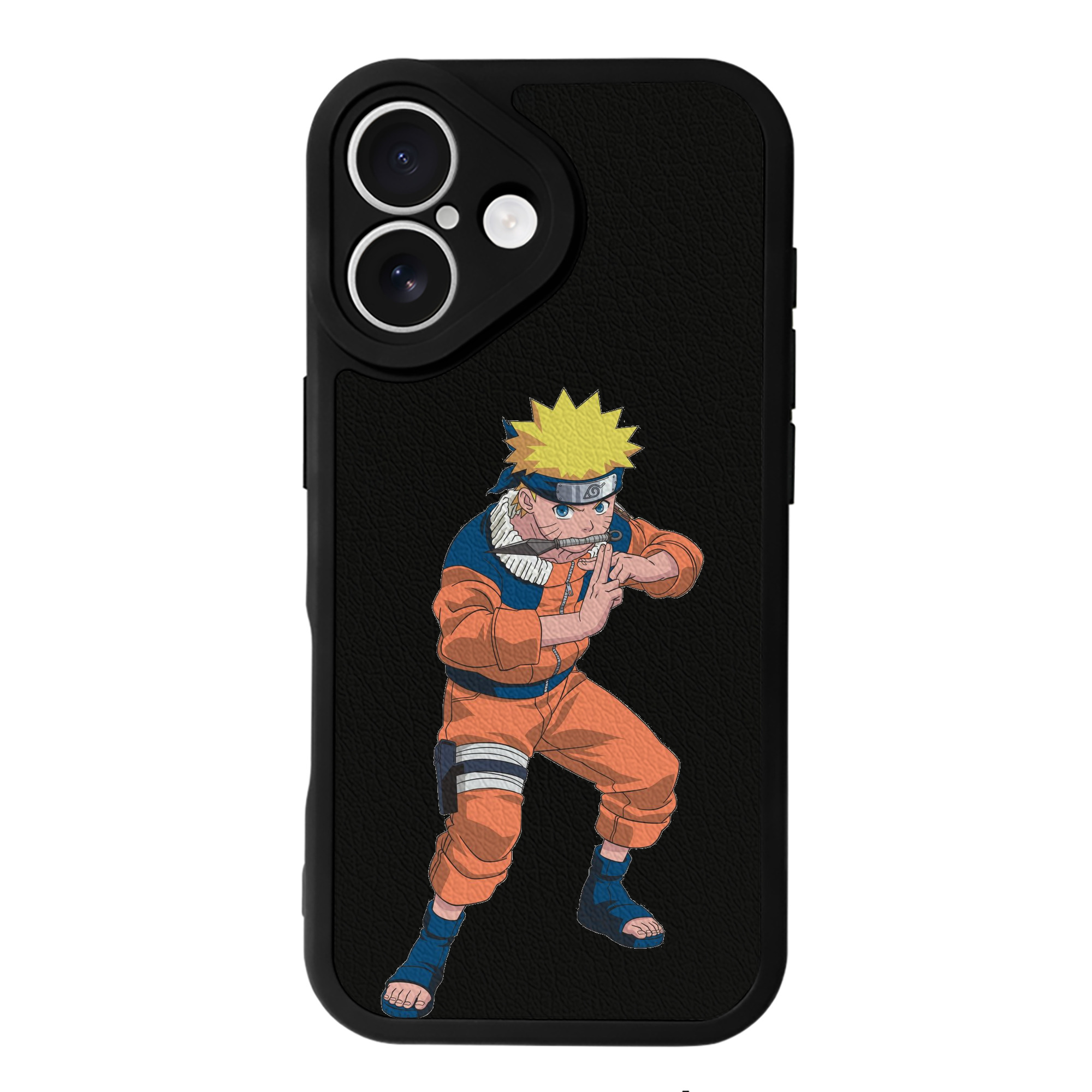 （画像用） NARUTO -ナルト- うずまき ナルト Uzumaki Naruto 【iPhone 16シリーズ対応】シリコンスマホケース（レザー調） 材質：シリコン